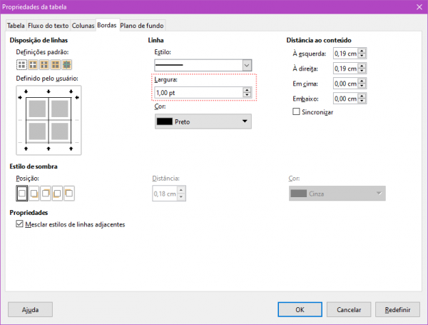 Modelo de cabeçalho e rodapé no LibreOffice Writer Wiki